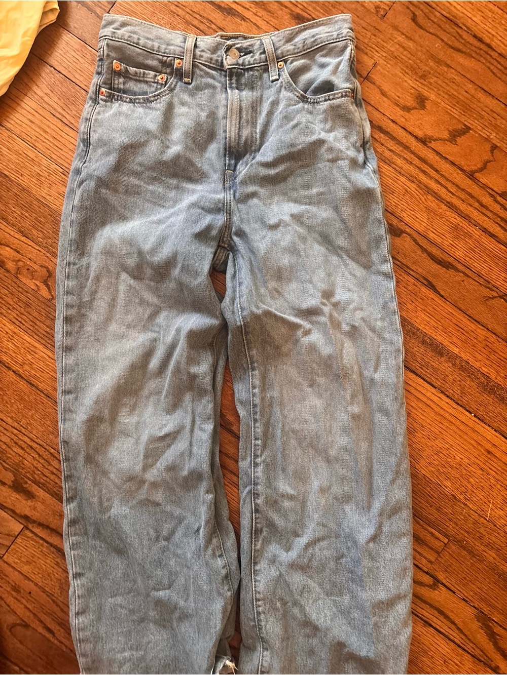 Levi’s Straight-Leg Womens Jeans in Light Blue Denim